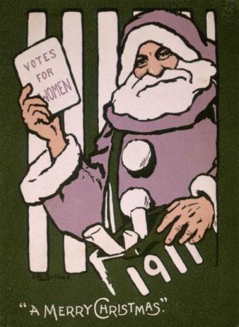 כרטיס "חג ההצבעות לנשים", 1911. אמנית: הילדה דאלאס