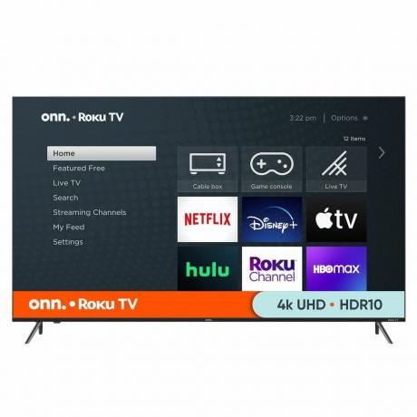 טלוויזיה חכמה בגודל 75 אינץ' Class 4K UHD LED ללא מסגרת Roku 