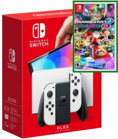 Nintendo Switch דגם OLED עם Mario Kart 8 Deluxe Game