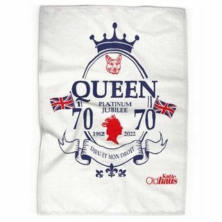 מגבת תה של Queen's Platinum Jubilee