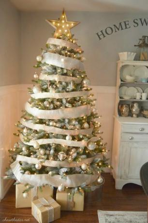 רעיונות לקישוט עץ חג המולד אור מרקיז