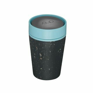 כוס קפה ממוחזרת rCUP 8 oz (227 מ"ל) - Black & Teal