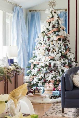 נוצות רעיונות לקישוט עץ חג המולד