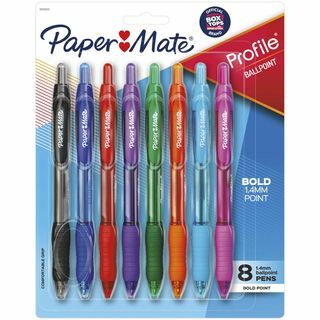 עטים כדוריים נשלפים בפרופיל Paper Mate, 8 ספירות