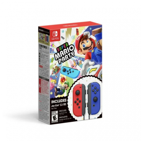 מסיבת סופר מריו + חבילת Joy-Con אדום וכחול