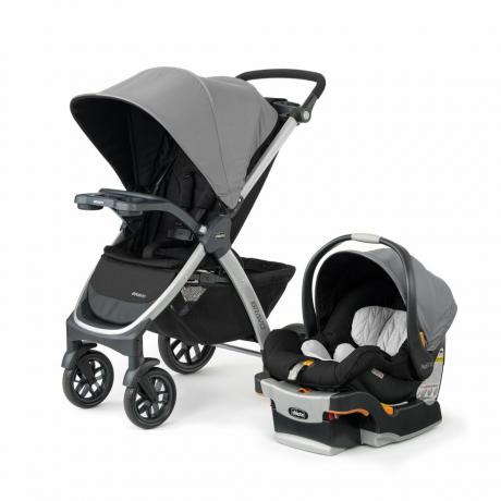 עגלת Bravo Trio Travel System עם כיסא בטיחות לתינוק KeyFit 30 