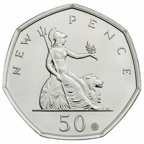המטבע המלכותי משחרר מטבע חדש של 50p